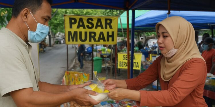 Pemkot Bandar Lampung Gelar Pasar Murah Subsidi 300jt