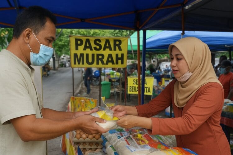 Pemkot Bandar Lampung Gelar Pasar Murah Subsidi 300jt