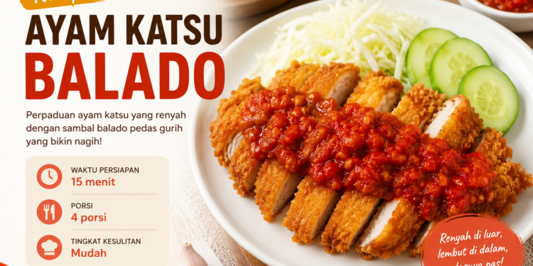 Resep Ayam Katsu Balado Renyah dan Pedas