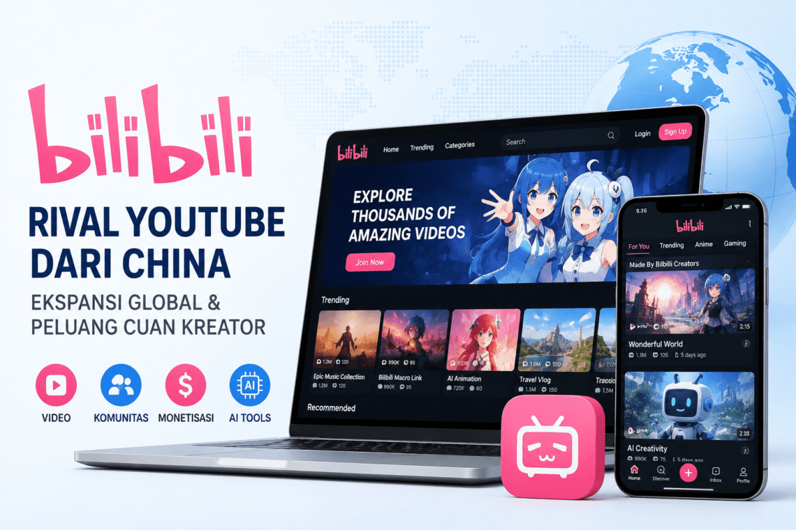 China Rilis Rival YouTube Bilibili