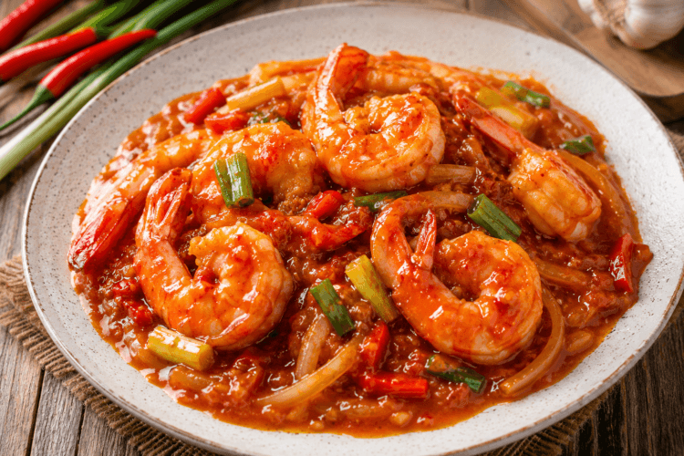 Udang Saus Padang Pedas Gurih