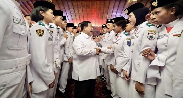 Prabowo Puji Paskibraka Usai Upacara HUT ke-81 RI