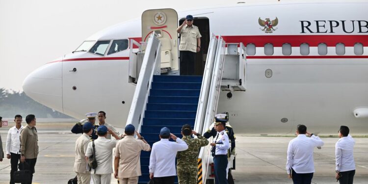 Prabowo Tiba di Riau, Pastikan Karhutla Tuntas