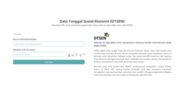 Langkah cek desil online di DTSEN BPS 2026 menggunakan NIK