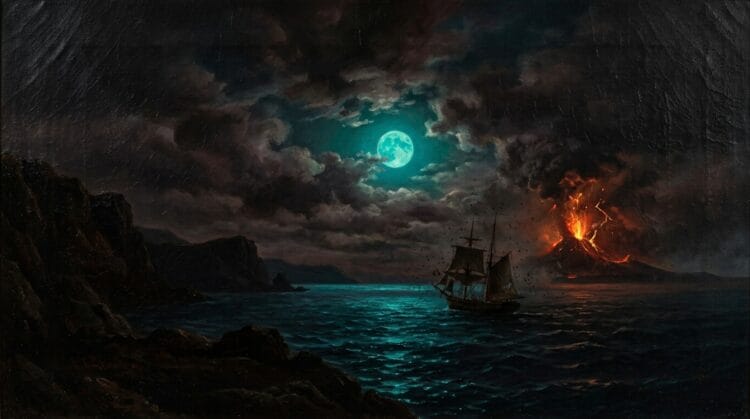 Letusan Gunung Krakatau 1883 Pernah Buat Bulan Jadi Biru
