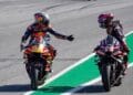 Pedro Acosta dan Jorge Martin setelah balapan MotoGP