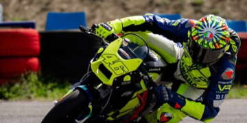 Valentino Rossi sedang latihan