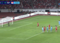 Momen menjelang penalti Timnas Indonesia saat menghadapi Singapura di FIFA ASEAN Cup 2026