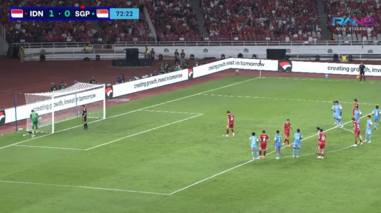 Momen menjelang penalti Timnas Indonesia saat menghadapi Singapura di FIFA ASEAN Cup 2026