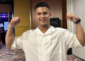 Rizki Juniansyah berpose jelang Asian Games 2026