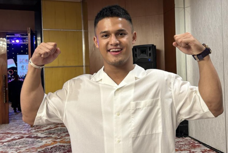 Rizki Juniansyah berpose jelang Asian Games 2026