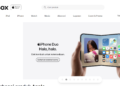 Halaman website iBox menampilkan iPhone Duo