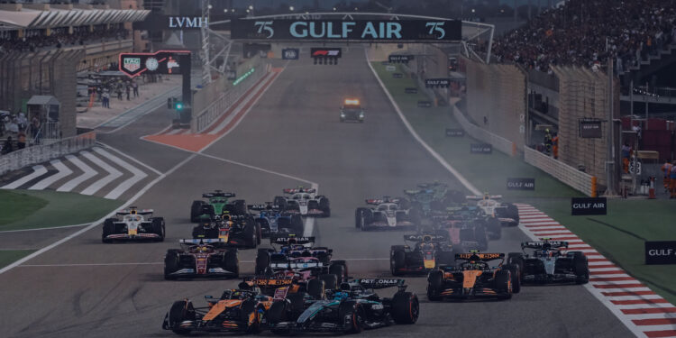 Balapan Formula 1 dengan identitas GP Bahrain