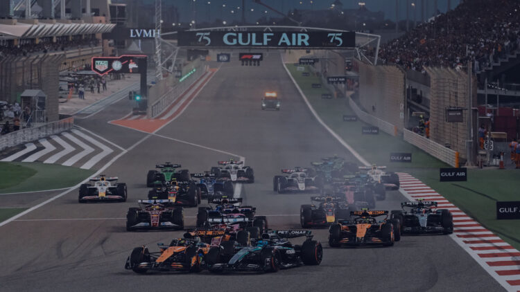Balapan Formula 1 dengan identitas GP Bahrain