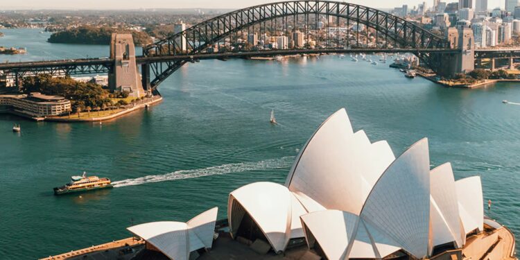 Pemandangan Sydney Harbour, Australia