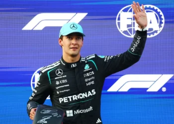 George Russell dalam rangkaian F1 GP Azerbaijan 2026
