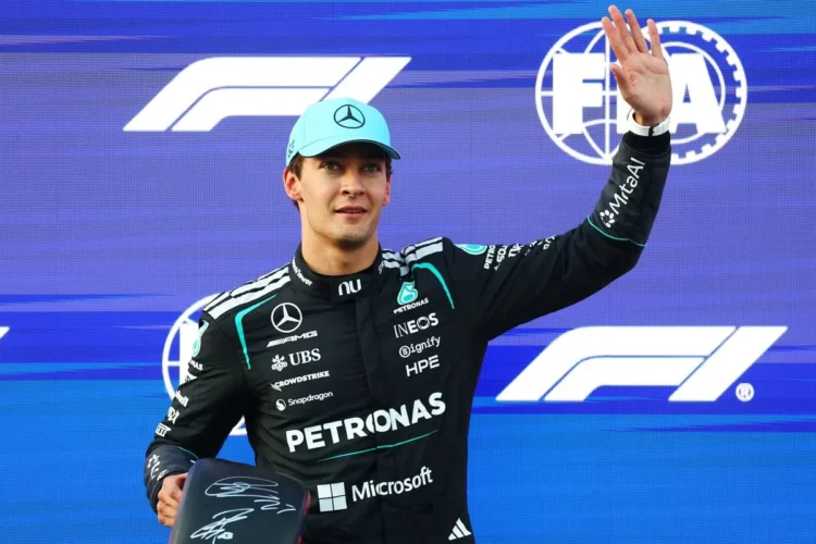 George Russell dalam rangkaian F1 GP Azerbaijan 2026