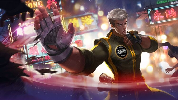 Ilustrasi hero Chou untuk panduan build Mobile Legends 2026