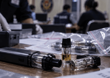 Ilustrasi cartridge vape terkait penyelidikan etomidate