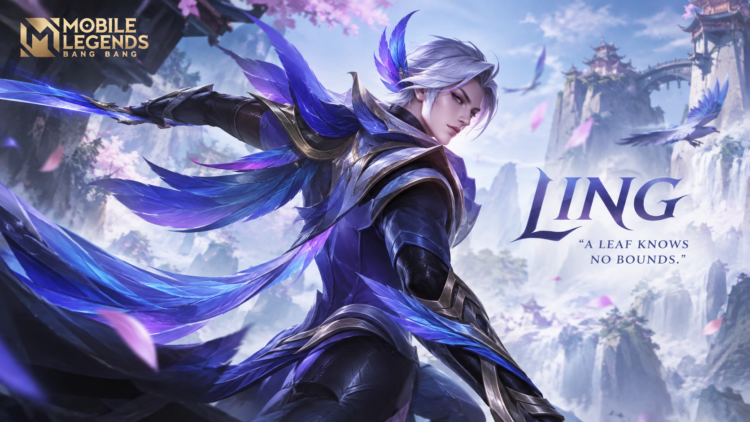 Ilustrasi Ling hero Assassin Mobile Legends untuk build Jungler 2026