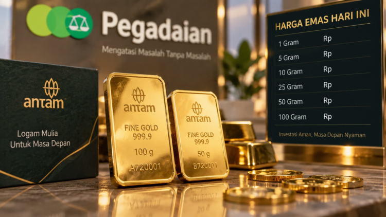 Ilustrasi harga emas Antam di Pegadaian 18 September 2026