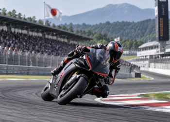 Ilustrasi balapan MotoGP di Jepang