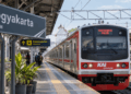 Ilustrasi KRL Jogja-Solo di Stasiun Yogyakarta