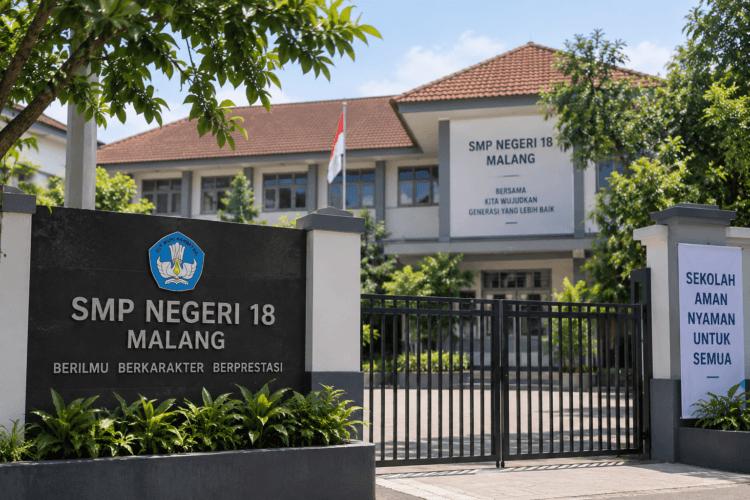 Ilustrasi lingkungan sekolah untuk pemberitaan dugaan kekerasan terhadap siswa SMPN 18 Malang