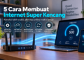Ilustrasi 5 cara membuat internet super kencang dan Wi-Fi lebih stabil
