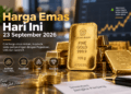 Ilustrasi harga emas hari ini 23 September 2026
