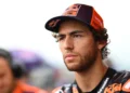 Enea Bastianini menjelang sesi MotoGP