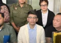 Tim kuasa hukum dalam penyampaian perkembangan perkara Ruben Onsu