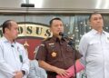 Koordinator Tim 9 Kejagung Rudi Margono menyampaikan perkembangan penyidikan kasus Febrie Adriansyah
