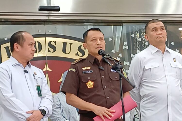 Koordinator Tim 9 Kejagung Rudi Margono menyampaikan perkembangan penyidikan kasus Febrie Adriansyah