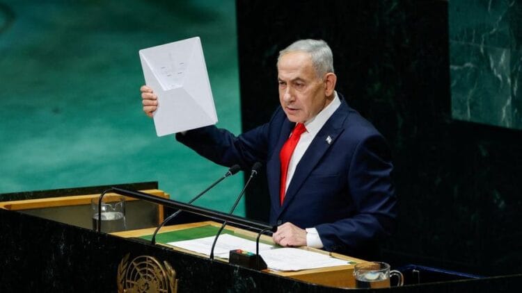 Benjamin Netanyahu berpidato di Sidang Majelis Umum PBB