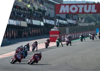 Balapan MotoGP di Circuit Ricardo Tormo Valencia