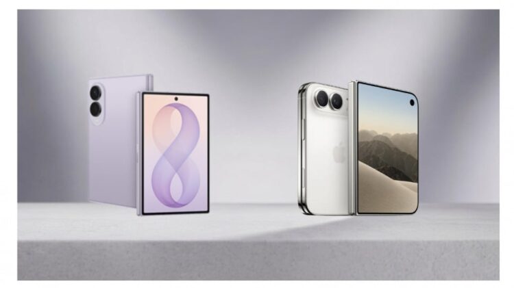 Samsung Galaxy Z Fold8 dan iPhone Duo