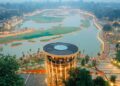 Pemandangan kawasan Taman Mini Indonesia Indah di Jakarta