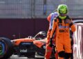 Lando Norris setelah gagal finis di GP Azerbaijan