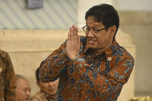 Purbaya Yudhi Sadewa menghadiri acara serah terima jabatan Menteri Keuangan
