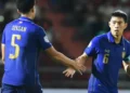 Pemain Thailand saat menghadapi Vietnam di FIFA ASEAN Cup 2026
