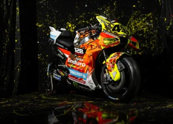Motor Pertamina Enduro VR46 dengan livery khusus Garuda untuk MotoGP Mandalika 2026