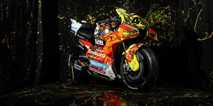 Motor Pertamina Enduro VR46 dengan livery khusus Garuda untuk MotoGP Mandalika 2026