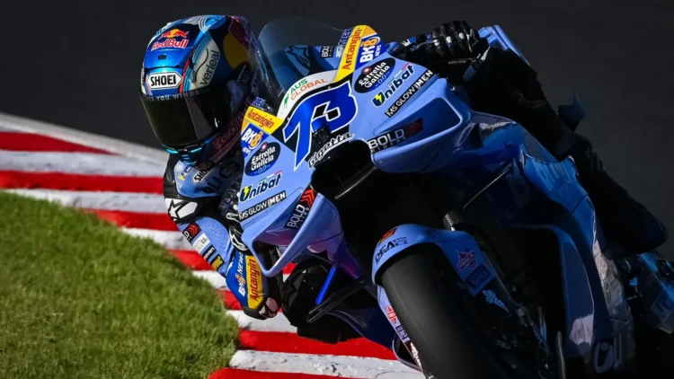 Alex Marquez mengendarai motor Gresini Ducati di Motegi