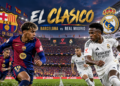 Ilustrasi AI pertandingan El Clasico antara Barcelona dan Real Madrid