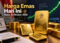 harga emas hari ini 5 Oktober 2026 yang bergerak naik