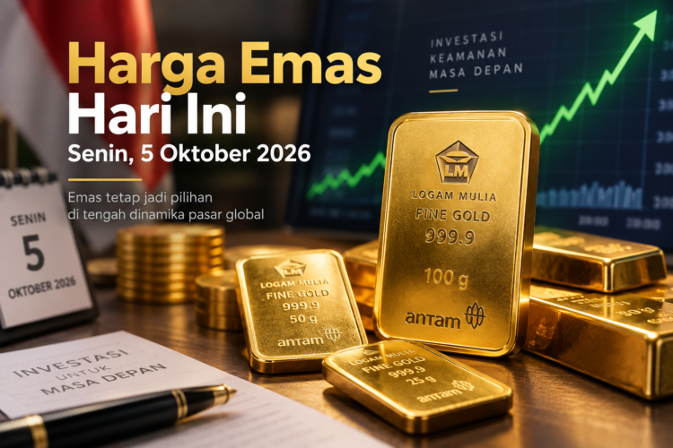 harga emas hari ini 5 Oktober 2026 yang bergerak naik