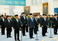 Pelantikan menteri dan wakil menteri Kabinet Merah Putih di Istana Negara pada 1 Oktober 2026