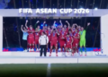 Timnas Indonesia merayakan gelar juara FIFA ASEAN Cup 2026