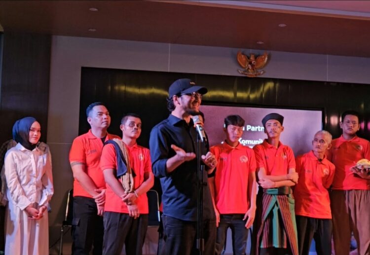 Wakil Wali Kota Cilegon, Fajar Hadi prabowo saat menghadiri acara seni teater di Lapas Cilegon